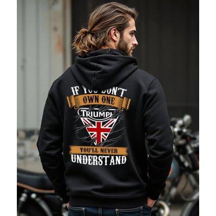 Pánská Mikina Na Zip S Kapucí Triumph Own One Model komprese
