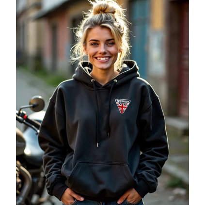 Dámská Mikina Přes Hlavu S Kapucí Triumph Own One Modelka komprese