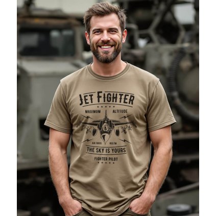 Pánské Tričko S Krátkým Rukávem Jet Fighter 80 Model komprese