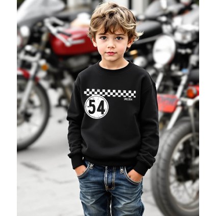 Dětská Mikina Přes Hlavu Bez Kapuce Speed54 Model komprese