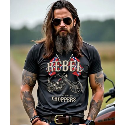 Pánské Tričko S Krátkým Rukávem Rebel Choppers model komprese