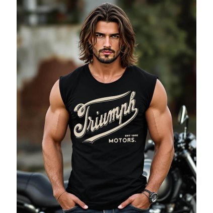 Pánské Tričko Bez Rukávů Triumph Motors Model komprese