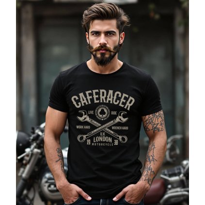 Pánské Tričko S Krátkým Rukávem Cafe Racer London Model komprese