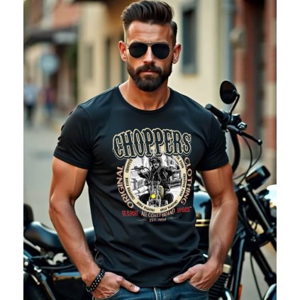 Pánské Tričko S Krátkým Rukávem Choppers Model komprese