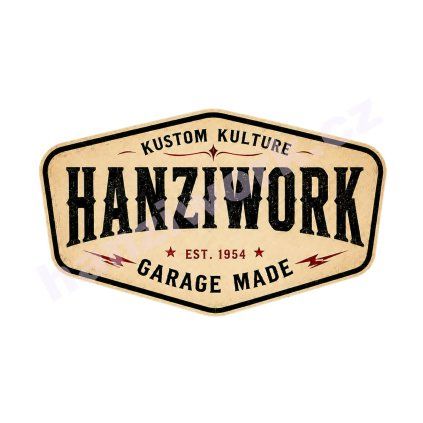 Samolepka Hanziwork KK 9CM v