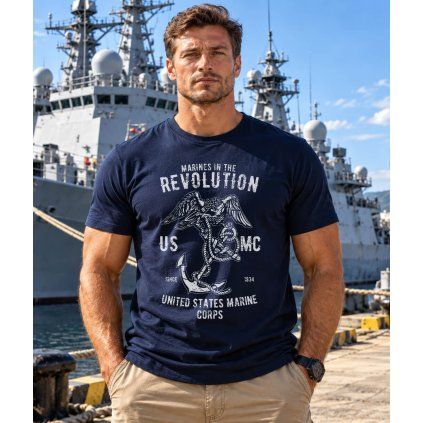 Pánské Tričko S Krátkým Rukávem Marines Revolution Model 80