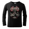 Dětské Tričko Černé S Dlouhým Rukávem Chopper Born To Be Wild Rebel komp