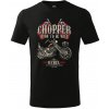 Dětské Tričko Černé S Krátkým Rukávem Chopper Born To Be Wild Rebel komp