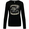 Dámské Tričko S Dlouhým Rukávem Kariban Hanziwork Skull Kustom Kulture komprese