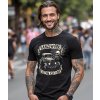 Pánské Tričko S Krátkým Rukávem Hanziwork Skull Kustom Kulture Model komprese