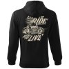 Pánská Mikina Na Zip S Kapucí Live To Ride komprese