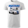 Pánské Bílé Tričko S Krátkým Rukávem Mustang Shelby komprese