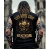 Pánské Tričko Bez Rukávů Hanziwork Black Rebel Garage Záda Model komprese