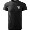 Pánské Tričko černé S Krátkým Rukávem Intruder VZR1800 M109R logo komprese