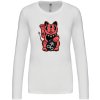 Dámské Tričko S Dlouhým Rukávem Cat Maneki Neko komprese