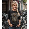 Dámské Tričko S Dlouhým Rukávem Built For Speed Motorcycle Modelka komprese