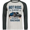 Pánské Baseballové Tričko S Dlouhým Rukávem Cement Grey Hot Rods Classic 1932 Prsa 1