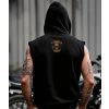 Pánská Mikina Bez Rukávů S Kapucí Born To Hell Model Záda Logo