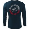Pánské Tričko s Dlouhým Rukávem Záda NAVY All Gas komprese