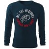 Pánské Tričko s Dlouhým Rukávem NAVY All Gas komprese