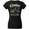 Dámské Motorkářské Tričko CHOPPER BORN TO RIDE