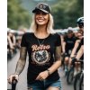 Dámské Tričko S Krátkým Rukávem Retro Cafe Racer modelka komprese