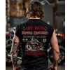 Pánské Tričko Bez Rukávů Royal Enfield Cafe Racer Záda Model komprese