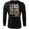 Pánské Tričko S Dlouhým Rukávem Záda Lead Follow komprese
