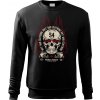 Pánská Mikina Bez Kapuce Přes Hlavu Fire Skull komp