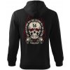 Pánská Mikina Na Zip S Kapucí Fire Skull komp