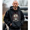 Pánská Mikina Přes Hlavu S Kapucí Fire Skull model komprese
