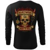 Pánské Černé Tričko s Dlouhým Rukávem Born To Hell Záda komprese