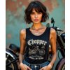 Dámské Tílko Černé Chopper Born To Ride model komprese