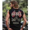 Pánské Tričko Bez Rukávů Rebel Choppers Záda Model komprese