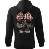 Pánská Mikina Na Zip S Kapucí Rebel Choppers komp