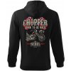 Pánská Mikina Na Zip S Kapucí Chopper Born To Be Wild comp