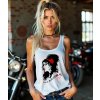 Dámské Tílko Bílé Classic Amy Jade Winehouse modelka komprese