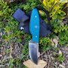 EDC nůž Kres, jeans micarta, modrá