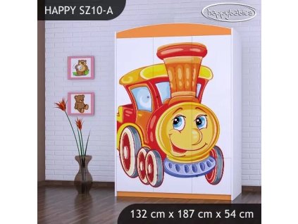 Skříň Happy SZ10 - lokomotiva (Barva bílá)