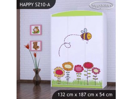 Skříň Happy SZ10 - včelka (Barva bílá)