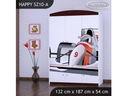 Skříň Happy SZ10 - formule (Barva bílá)