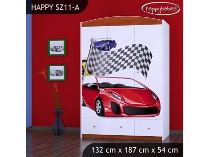 Skříň Happy SZ11 - závod (Barva bílá)