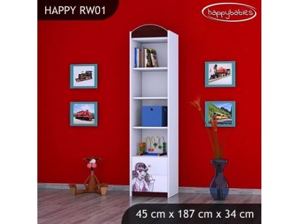 Regál Happy RW01 - monster toralei (Barva bílá)
