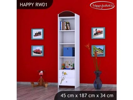 Regál Happy RW01 - pirát (Barva bílá)