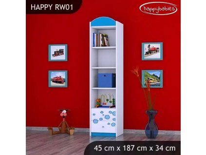 Regál Happy RW01 - letadlo (Barva bílá)