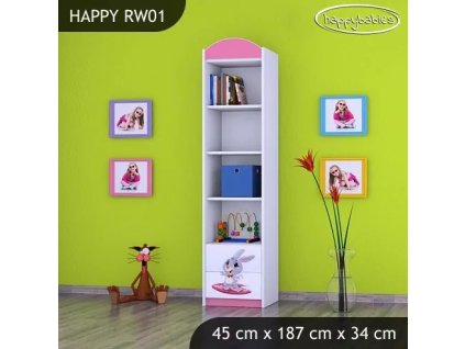 Regál Happy RW01 -super zajíček (Barva bílá)