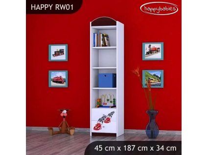 Regál Happy RW01 - závod F1 (Barva bílá)