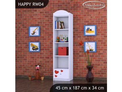 Regál Happy RW04 - včelka se srdcem (Barva bílá)