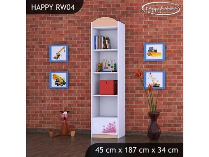Regál Happy RW04 - zpívající auto (Barva bílá)