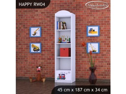 Regál Happy RW04 - super lokomotiva (Barva bílá)